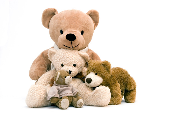 Teddy-bear isolated on a white background - Photo, Image