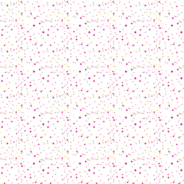 Polka dot безшовний старовинний візерунок з безладними крапками для тканини, шпалер або обгорткового паперу
 - Вектор, зображення