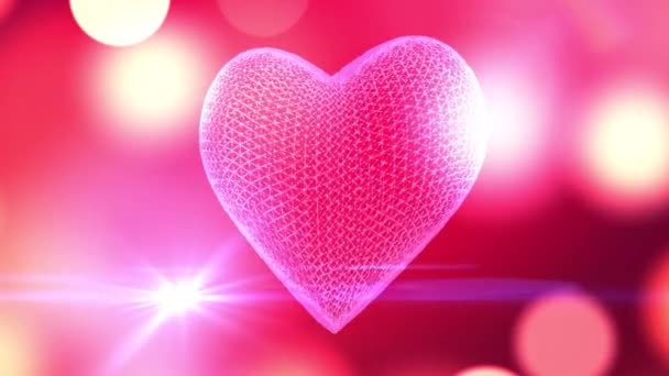 St Walentynki serce tło - Materiał filmowy, wideo