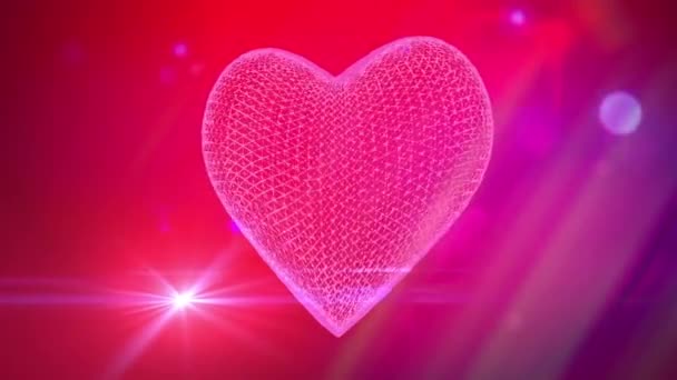 St Valentines heart background - Footage, Video