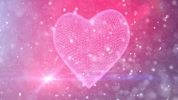 Szent Valentin szív háttér - Felvétel, videó