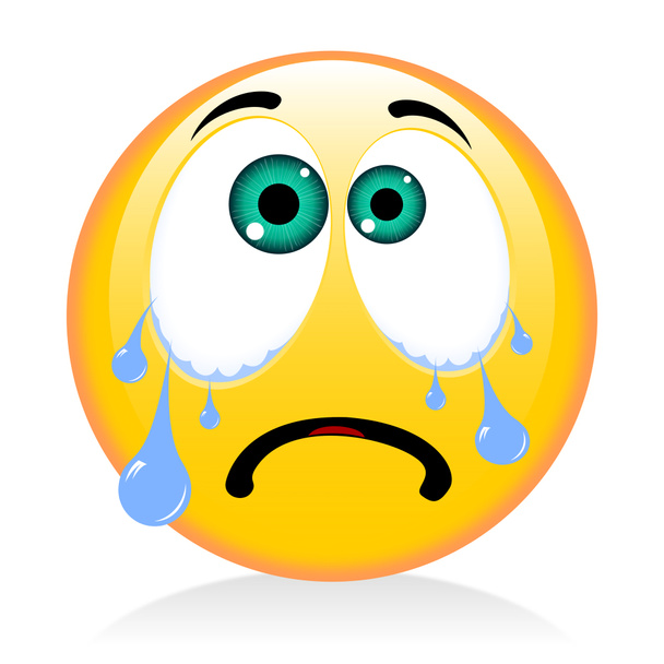 Emoji, emoticon - crying - funny face - Photo, Image
