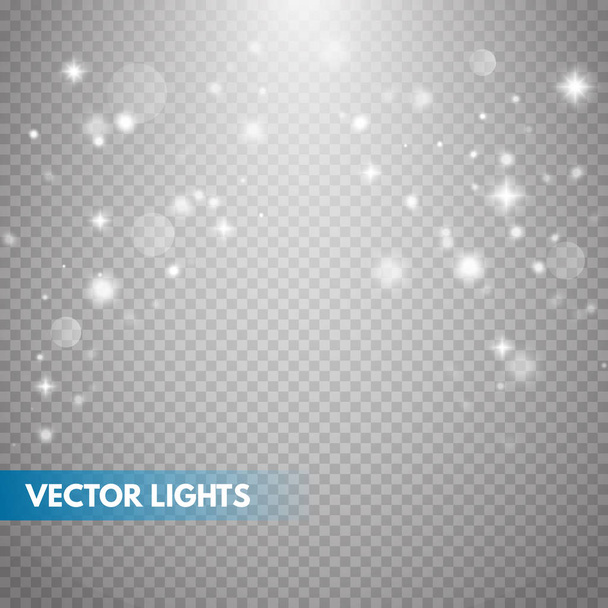Glow light effect. Sparkle dust.  - Vector, Image