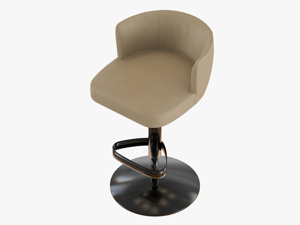 Bar stool on a white background 3d rendering - Foto, Imagem