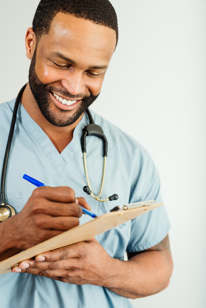 Smiling Doctor or Male Nurse Portrait - Foto, immagini