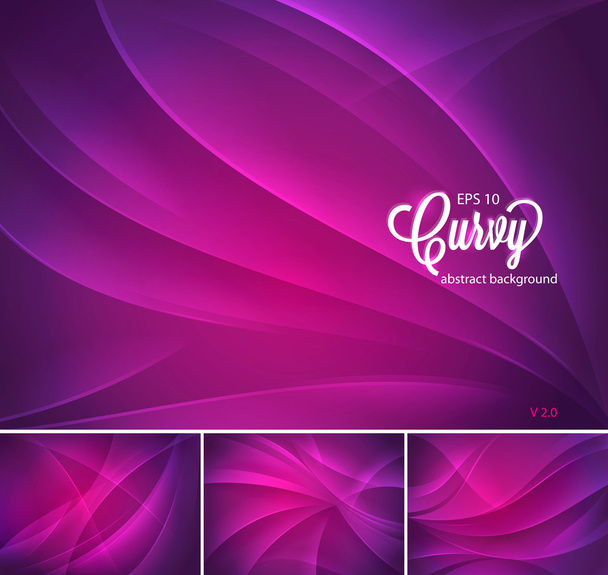 Curvy abstract background - Vector, Image
