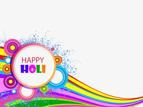 ilustración vectorial de salpicadura de colores para el fondo Holi
 - Vector, Imagen