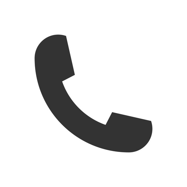 Phone handset telephone vector icon symbol flat style design for logo, UI. - Vector, Image