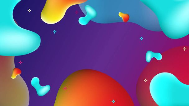 abstrakte Farbe Regenbogen Hintergrund Tapete mit Vektor-Design. Unschärfe glatt bunt - Vektor, Bild