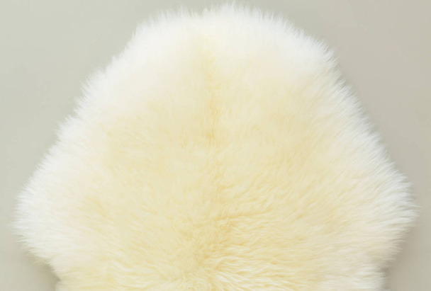 texturizado de ovelhas de lã creme branco real - Foto, Imagem