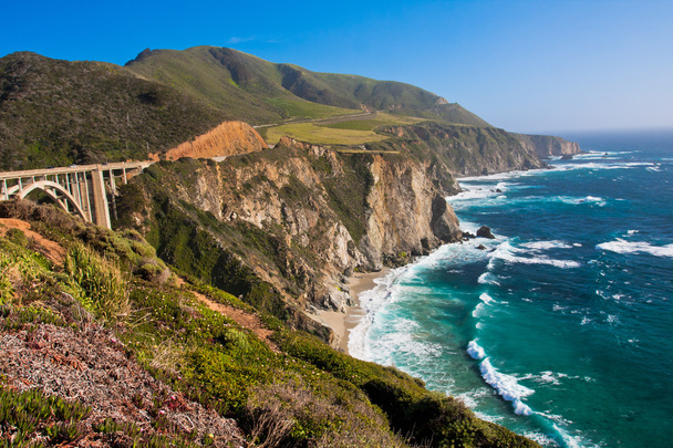 piękne wybrzeże w big sur, california - Zdjęcie, obraz
