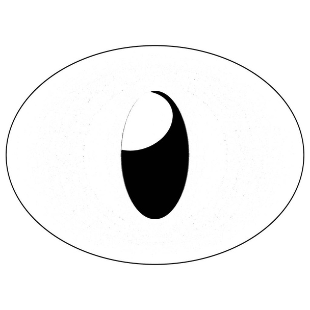 Epäinhimillisen silmän ääriviivat valkoisella pohjalla
 - Valokuva, kuva