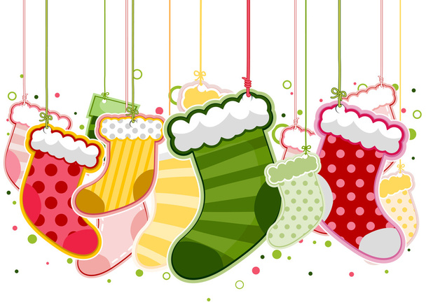 Christmas Stockings - Vector, Image