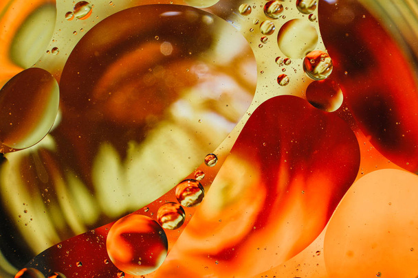 colorful background from water drops and oil - Foto, afbeelding