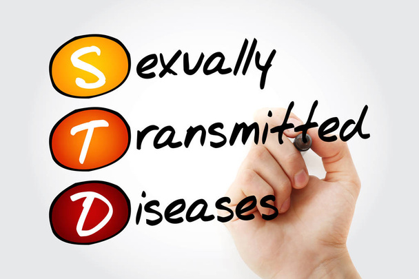 STD - Sexually Transmitted Diseases, acronym health concept backgroun - Zdjęcie, obraz