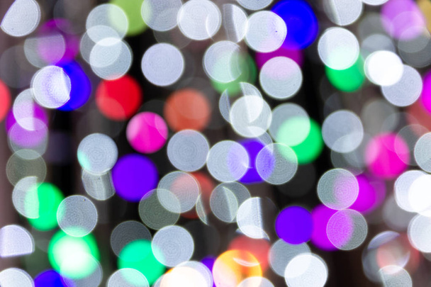 Defocused Abstract light bokeh of light on tree , Abstract background - Photo, Image