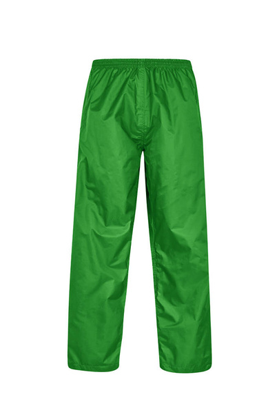 Green sport sweatpants elszigetelt fehér background - Fotó, kép