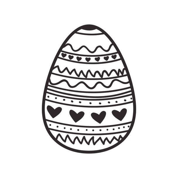 easter egg isolated icon - Vector, Image