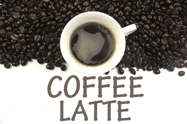 kávé a latte jele - Fotó, kép
