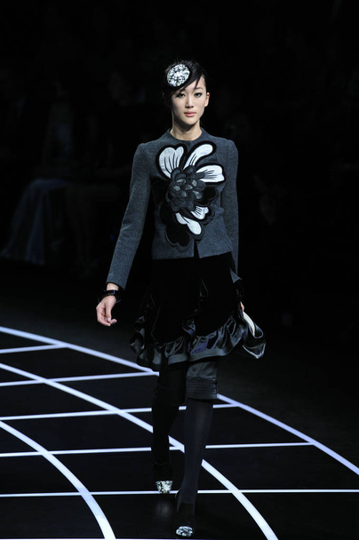 Giorgio Armani One Night Only in Beijing fashion show at the 798 Art Zone in Beijing, China, 31 May 2012. - Zdjęcie, obraz