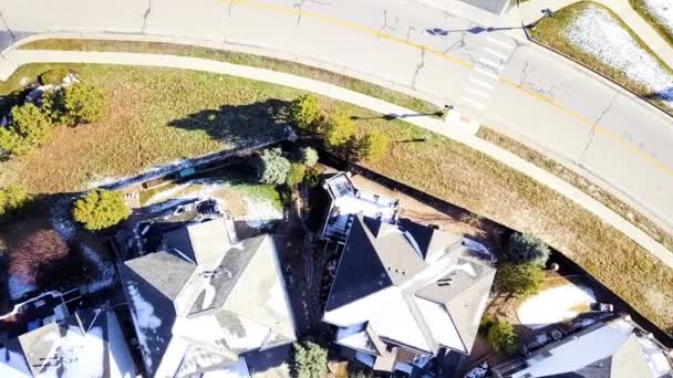 Vista aerea della comunità residenziale di lusso
. - Filmati, video