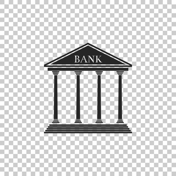 Ícone de construção de banco isolado em fundo transparente. Design plano. Ilustração vetorial
 - Vetor, Imagem