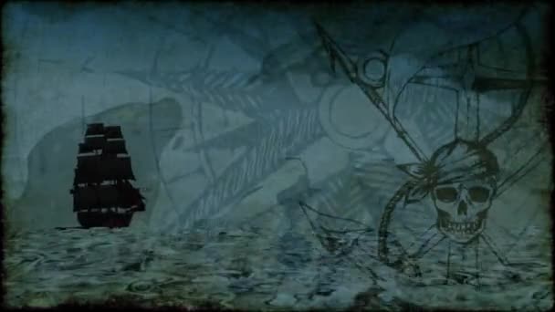 Geisterschiff in der Nacht - Filmmaterial, Video