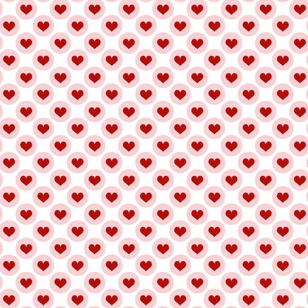 безшовний красивий фон з сердечками і деталями в тонких кольорах для валентинного часу кохання
 - Вектор, зображення
