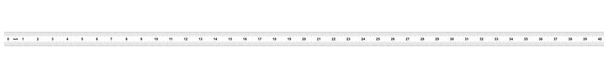 Double sided 40 inch ruler. The price of division - 32 divisions by inch. Exact length measurement device. Calibration grid. - Vector, Image