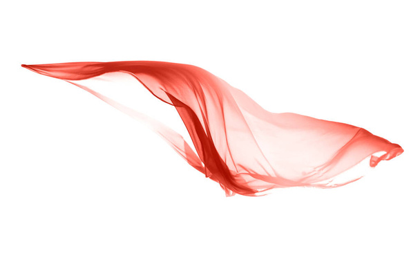 flying fabric separated on white background. - Foto, Imagem