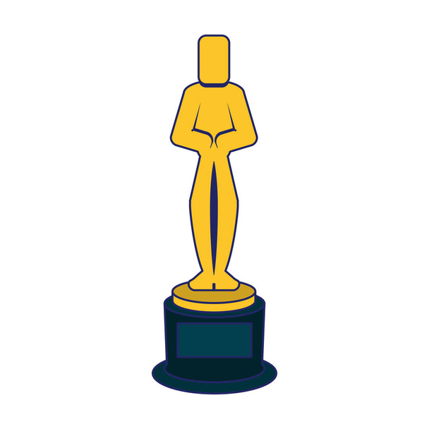 Premio Oscar trofeo
 - Vector, imagen