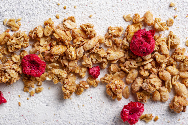 Homemade granola with dried berry - 写真・画像