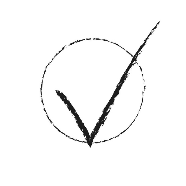 Pincel Tick Mark Design
 - Vetor, Imagem