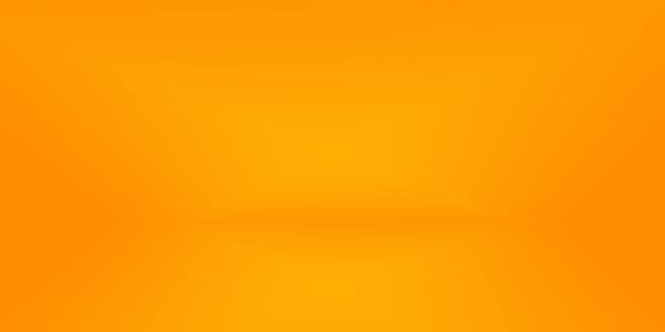 Diseño de diseño de fondo naranja liso abstracto, estudio, habitación, plantilla web, informe de negocios con color de gradiente de círculo liso - Foto, Imagen