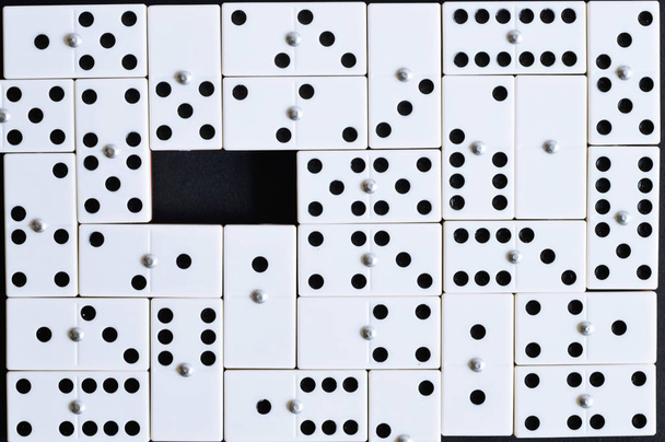 Domino foto voor uw recreatie-projecten of bordspellen-publicaties. - Foto, afbeelding