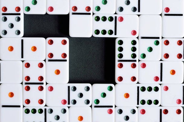 Domino photo for your leisure projects or board games publications. - Foto, afbeelding