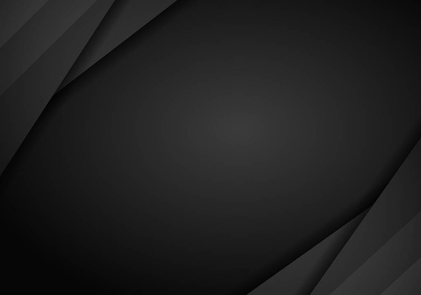 abstract metallic black frame layout modern tech design template background - ベクター画像