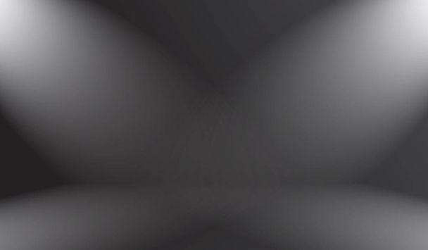 Desenfoque de lujo abstracto degradado gris oscuro y negro, utilizado como pared de estudio de fondo para mostrar sus productos. - Foto, Imagen