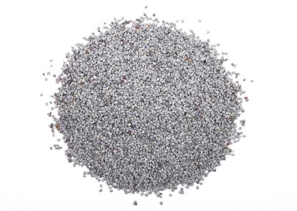 Poppy seeds on white background - Photo, Image