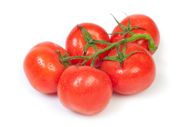 Tomates aislados en blanco - Foto, Imagen