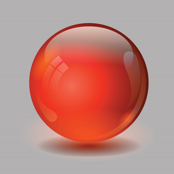 red ball - Vektori, kuva