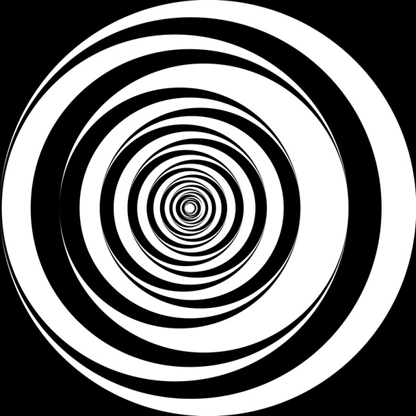 black and white spiral background - Photo, Image