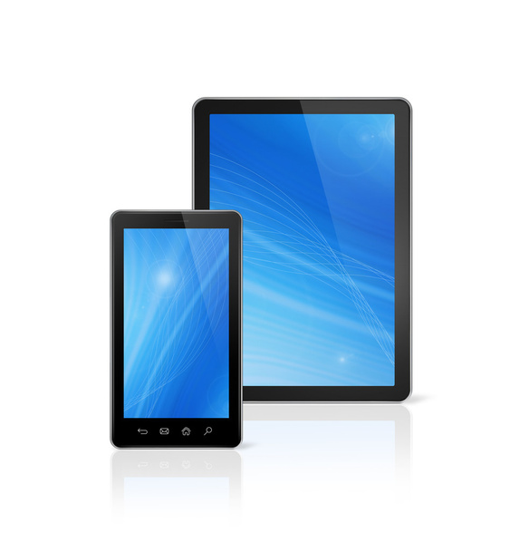 Handy und digitaler Tablet-PC - Foto, Bild