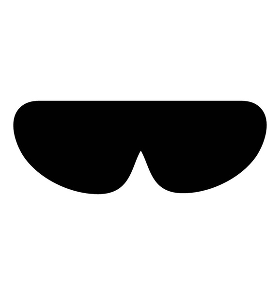 Gardener glasses solid icon vector  - Vecteur, image