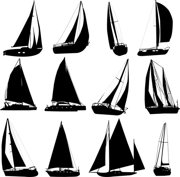 Sailing boat - Vector, Image