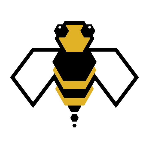 Logotipo da abelha - Vetor, Imagem