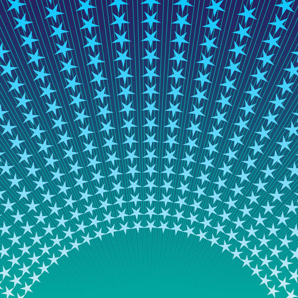 Cadre étincelant avec des rayons et des étoiles à gradient bleu et place pour le texte. Image vectorielle, eps 8
 - Vecteur, image