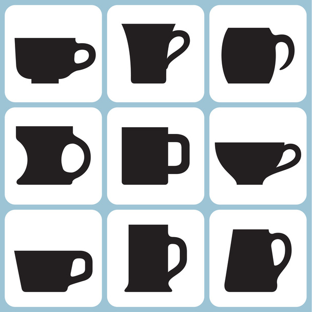 cups and mugs - Vector, Image