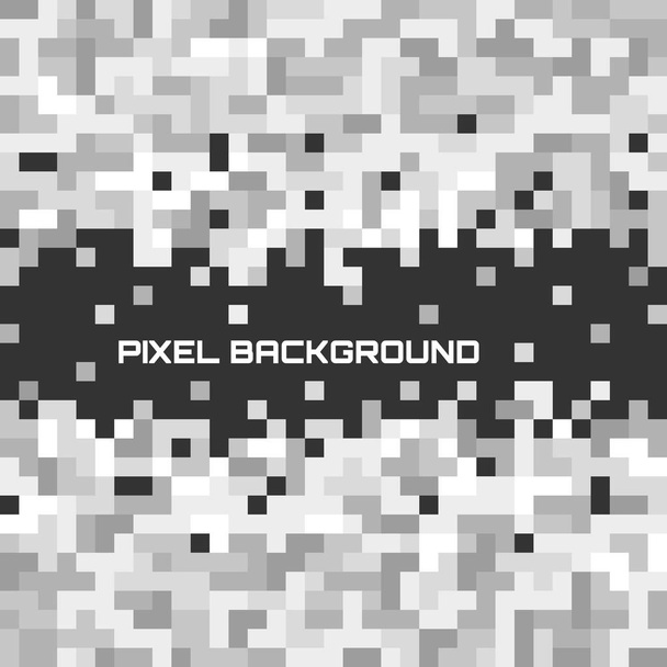 Fondo de mosaico negro con ecualizador de píxeles grises
 - Vector, imagen