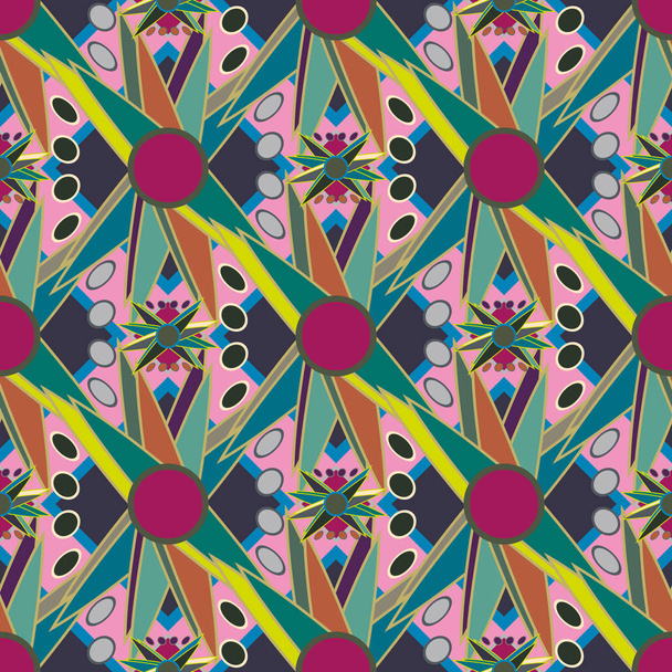 abstract colorful background, ornament vector illustration - Vektor, obrázek